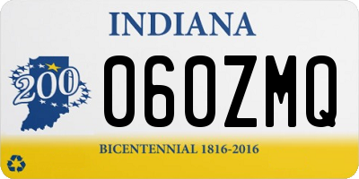 IN license plate 060ZMQ