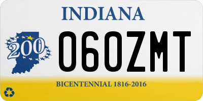 IN license plate 060ZMT