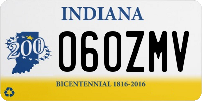 IN license plate 060ZMV