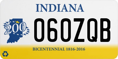 IN license plate 060ZQB