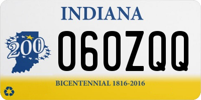 IN license plate 060ZQQ