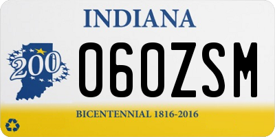 IN license plate 060ZSM