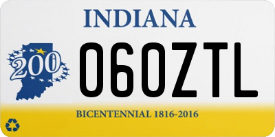 IN license plate 060ZTL