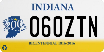 IN license plate 060ZTN