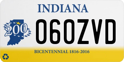 IN license plate 060ZVD