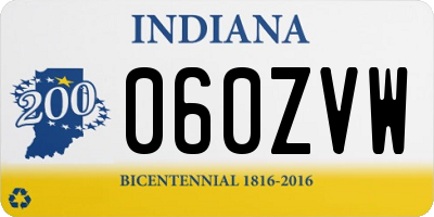 IN license plate 060ZVW