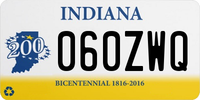 IN license plate 060ZWQ