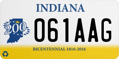IN license plate 061AAG