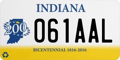 IN license plate 061AAL