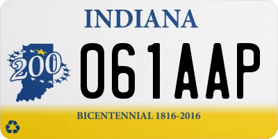 IN license plate 061AAP
