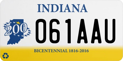 IN license plate 061AAU