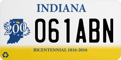 IN license plate 061ABN