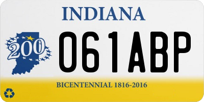 IN license plate 061ABP
