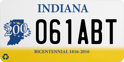 IN license plate 061ABT