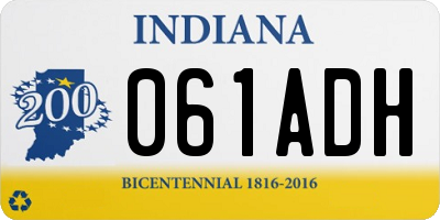 IN license plate 061ADH