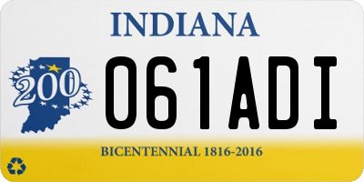 IN license plate 061ADI