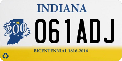 IN license plate 061ADJ