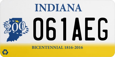 IN license plate 061AEG