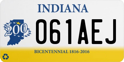 IN license plate 061AEJ
