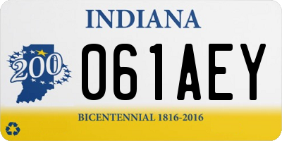 IN license plate 061AEY