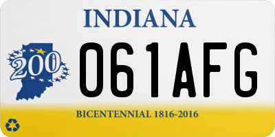 IN license plate 061AFG