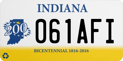 IN license plate 061AFI