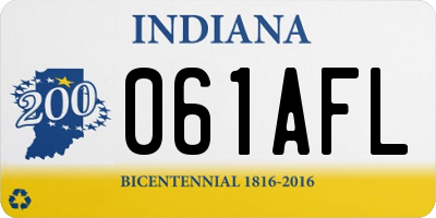 IN license plate 061AFL