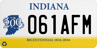 IN license plate 061AFM