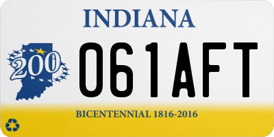 IN license plate 061AFT