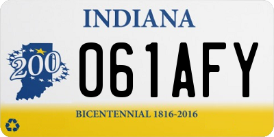 IN license plate 061AFY