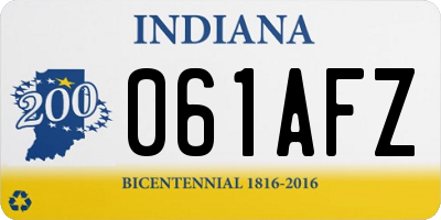 IN license plate 061AFZ