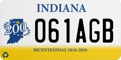 IN license plate 061AGB