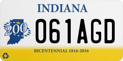 IN license plate 061AGD