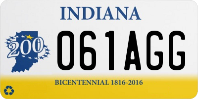 IN license plate 061AGG