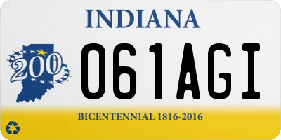 IN license plate 061AGI