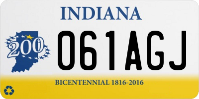 IN license plate 061AGJ