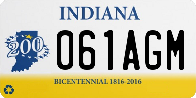 IN license plate 061AGM