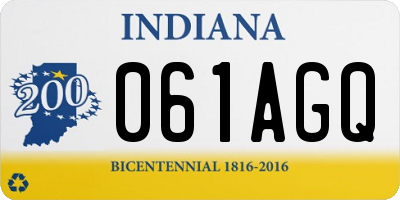 IN license plate 061AGQ