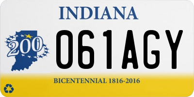 IN license plate 061AGY