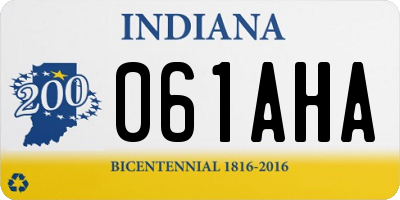 IN license plate 061AHA