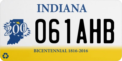 IN license plate 061AHB