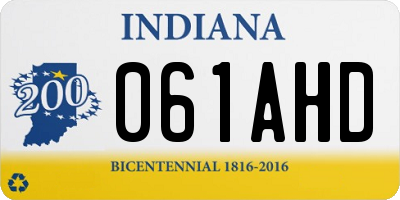 IN license plate 061AHD