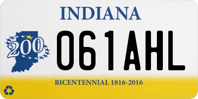 IN license plate 061AHL
