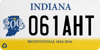 IN license plate 061AHT