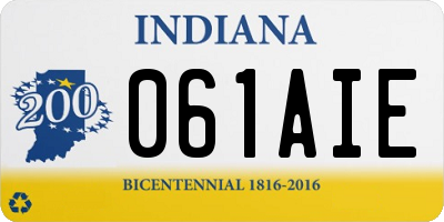 IN license plate 061AIE