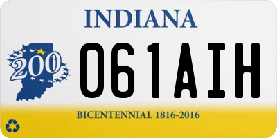 IN license plate 061AIH