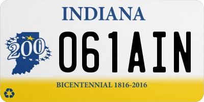 IN license plate 061AIN