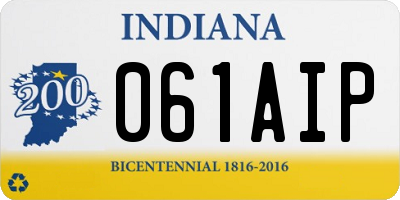IN license plate 061AIP