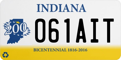 IN license plate 061AIT