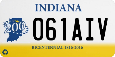 IN license plate 061AIV